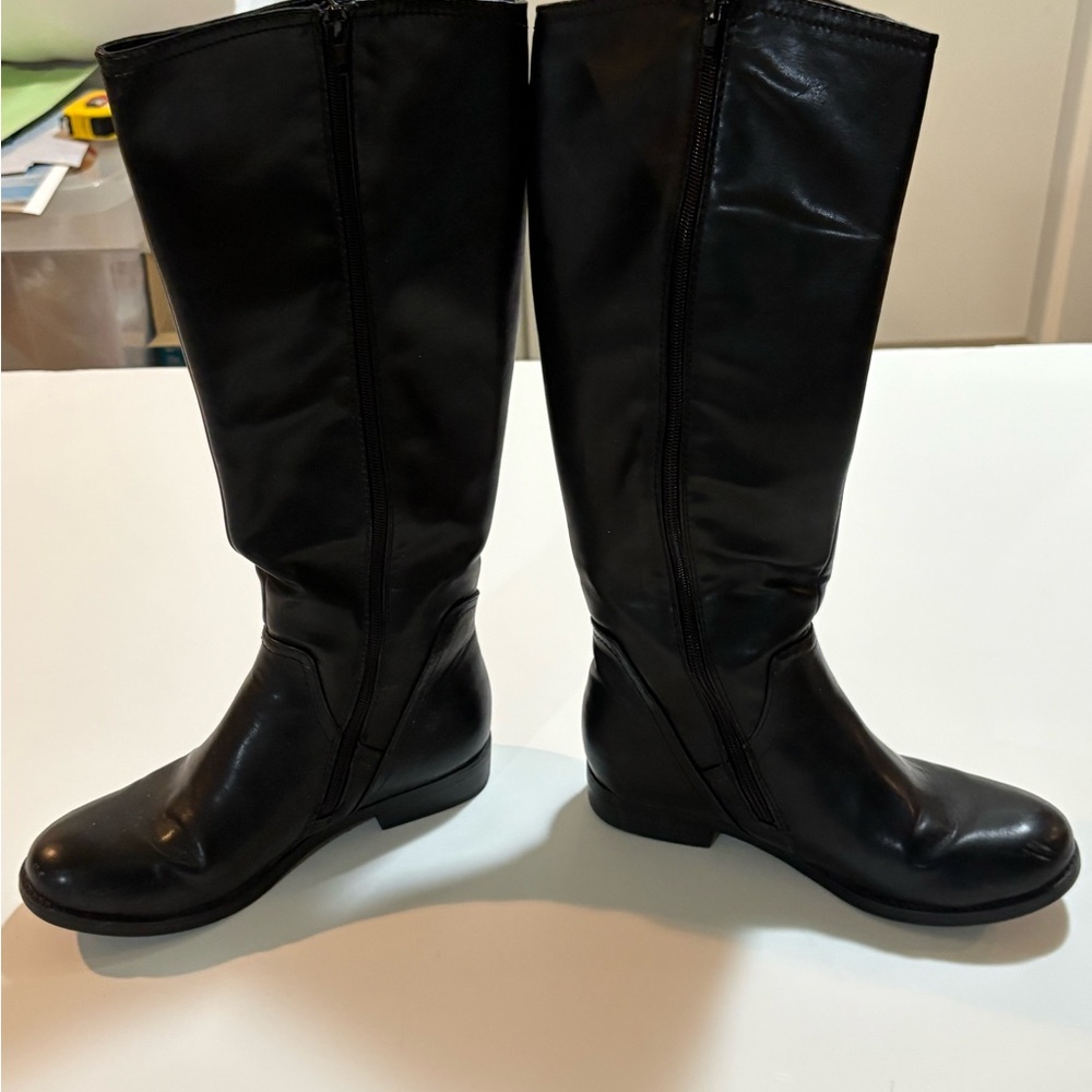 Report Footwear | Black Women's Heeled Boots | Faux Leather |Sz  8